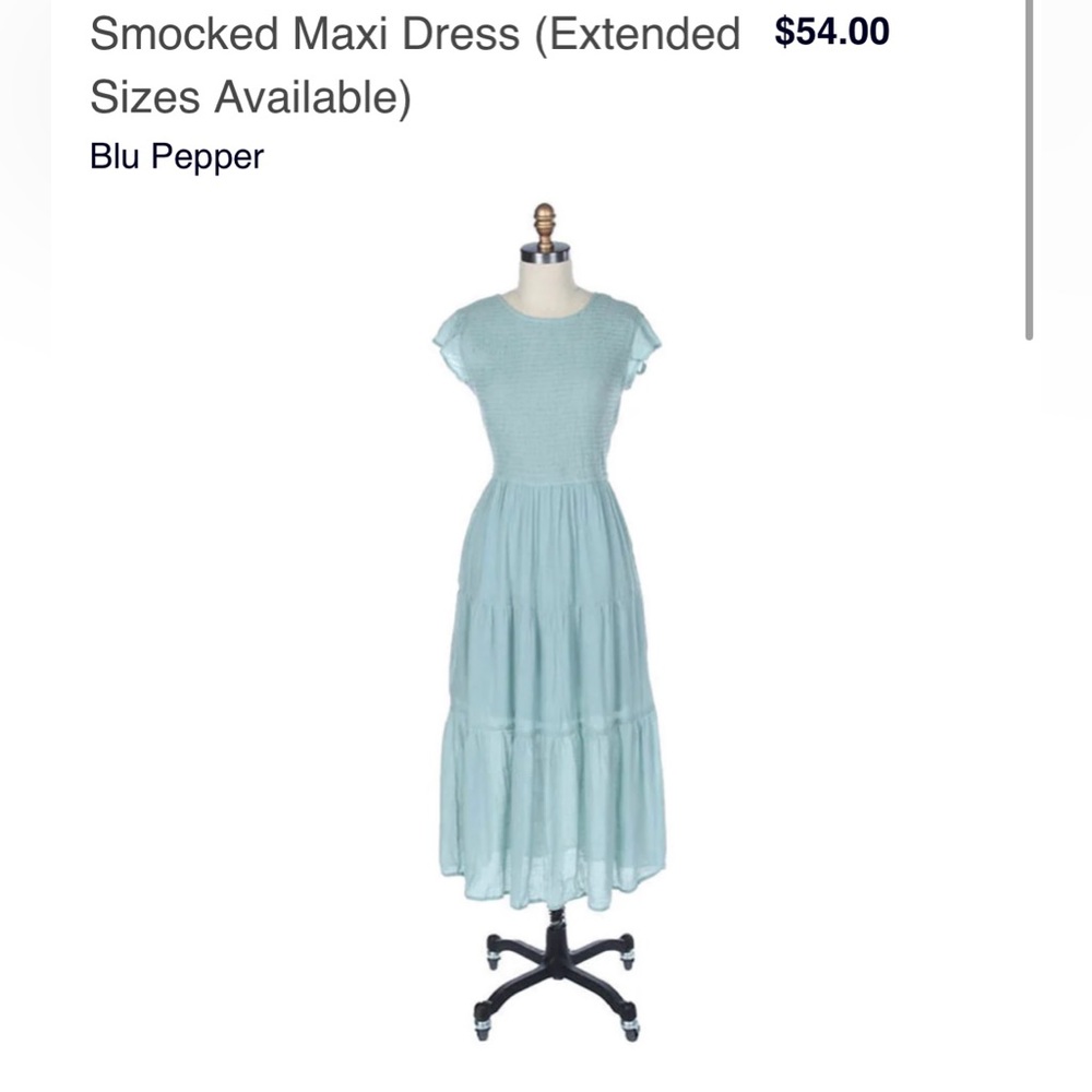 Dry Goods Smocked Maxi Dress